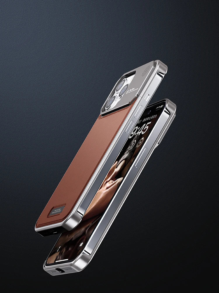 TITAN™️ | Luxury Leather Titanium Case (with Magsafe) – Strutcase