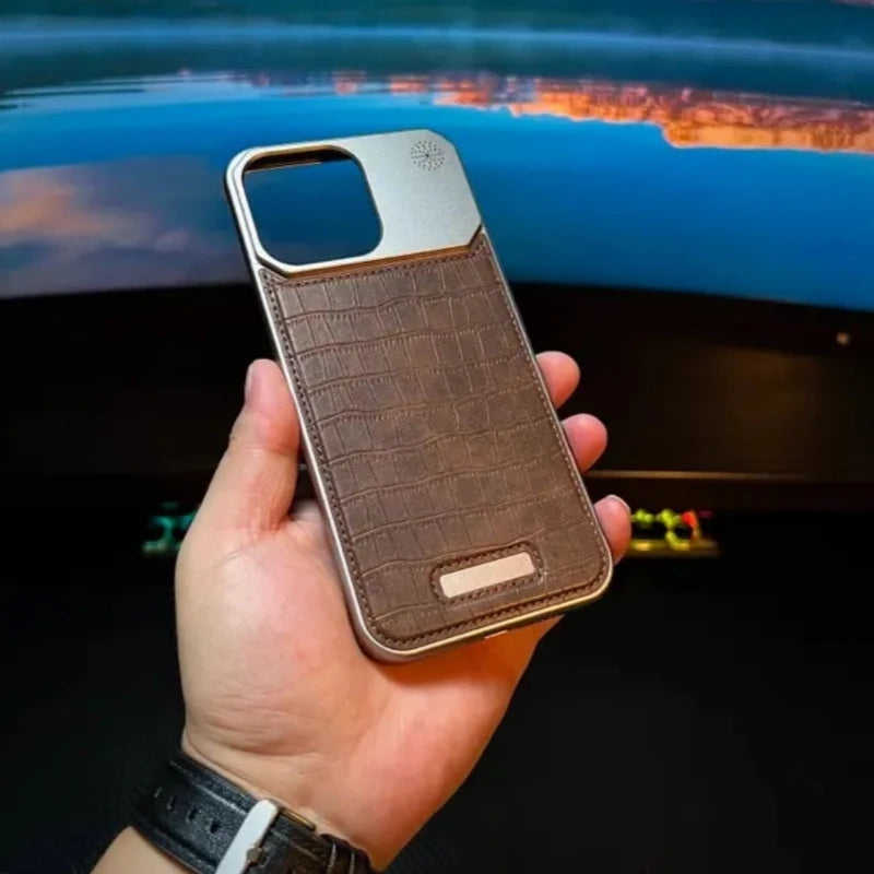 TITAN™️ | Luxury Leather Titanium Case (with Magsafe) – Strutcase