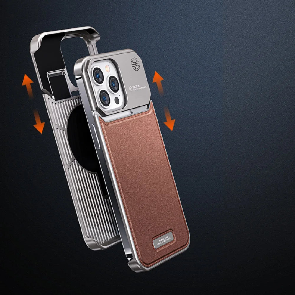 TITAN™️ | Luxury Leather Titanium Case (with Magsafe) – Strutcase
