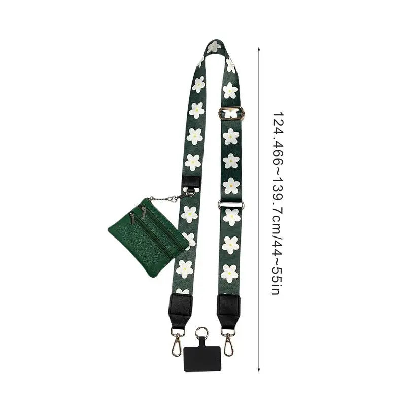 Crossbody Strap With Zippered Pouch