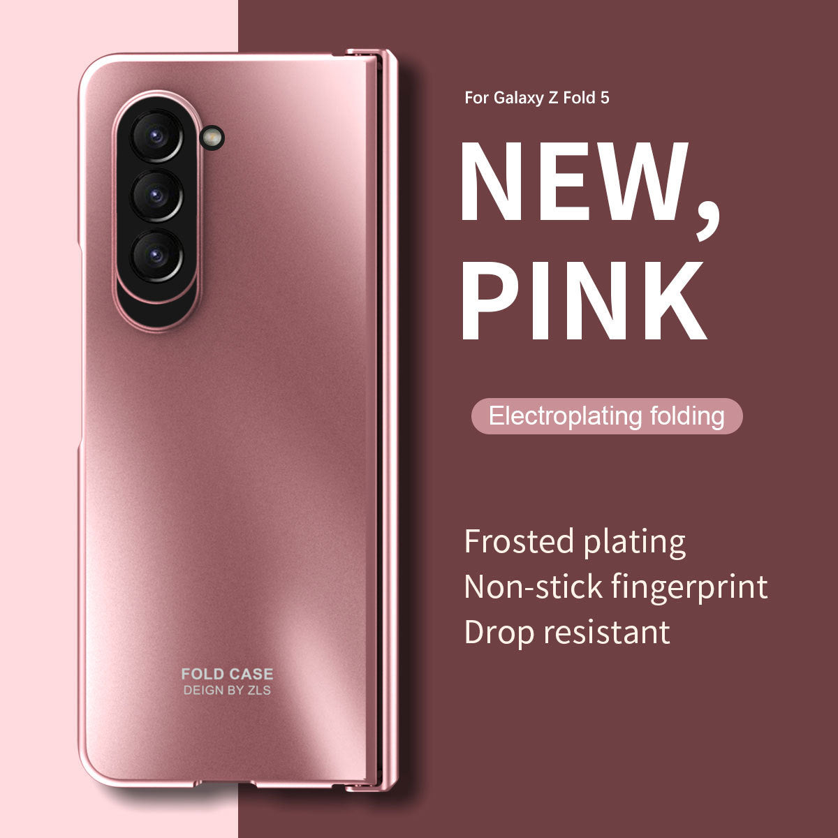 Frosted plating case With Back Screen Protector For Samsung Galaxy Z Fold Series